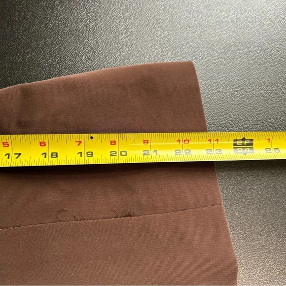 Women’s Size 4 Brown Blazer 3 Button‎ Ruffle Pockets Lined Career Classic Office - Picture 9 of 14